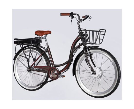 Электровелосипед Dorozhnik 26" eAQUAMARINE BH рама-17" 36B 13А*г 500Вт 2026 сірий (ELB-D-26-316), изображение 2