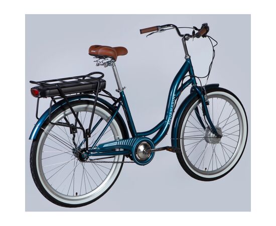 Электровелосипед Dorozhnik 26" eAQUAMARINE BH рама-17" 36B 13А*г 500Вт 2026 темно-синій (ELB-D-26-294), изображение 3