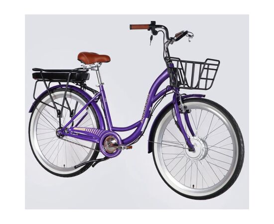 Электровелосипед Dorozhnik 26" eAQUAMARINE BH рама-17" 36B 13А*г 500Вт 2026 фіолетовий (ELB-D-26-295), изображение 2