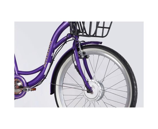 Электровелосипед Dorozhnik 26" eAQUAMARINE BH рама-17" 36B 13А*г 500Вт 2026 фіолетовий (ELB-D-26-295), изображение 4