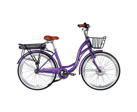 Электровелосипед Dorozhnik 26" eAQUAMARINE BH рама-17" 36B 13А*г 500Вт 2026 фіолетовий (ELB-D-26-295)