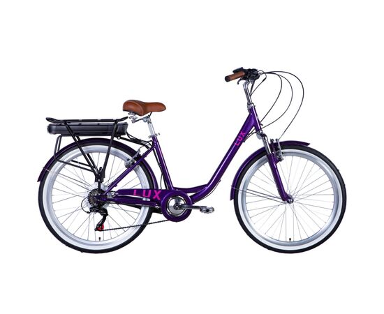 Електровелосипед Dorozhnik 26" eLUX Vbr FR рама-17" 36B 13А*г 500Вт 2026 сливовий (ELB-D-26-298)