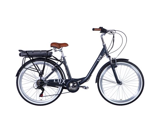 Електровелосипед Dorozhnik 26" eLUX Vbr FR рама-17" 36B 13А*г 500Вт 2026 темно-сірий (ELB-D-26-292)