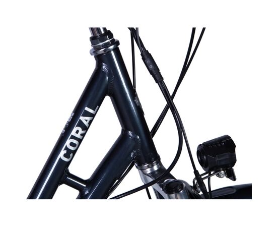 Электровелосипед Dorozhnik 28" eCORAL DD FR рама-19" 48B 13А*г 500Вт 2026 темно-сірий (ELB-D-28-114), изображение 2