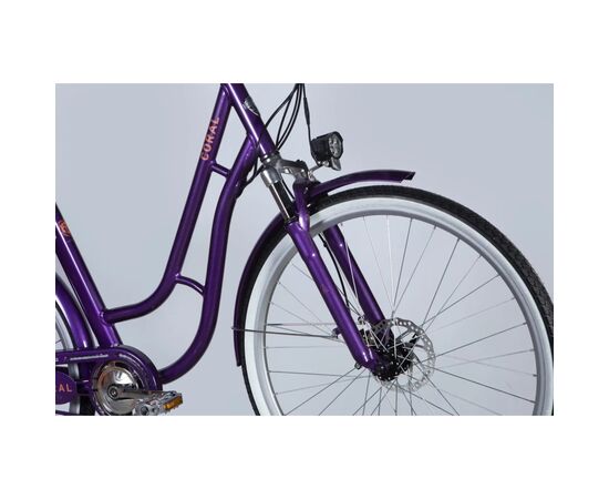 Электровелосипед Dorozhnik 28" eCORAL DD FR рама-19" 48B 13А*г 500Вт 2026 фіолетово-синій (ELB-D-28-116), изображение 4