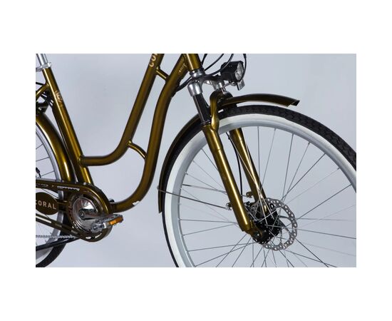 Электровелосипед Dorozhnik 28" eCORAL DD FR рама-19" 48B 17.5А*г 500Вт 2026 бронзовий (ELB-D-28-119), изображение 4