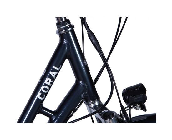 Электровелосипед Dorozhnik 28" eCORAL DD FR рама-19" 48B 17.5А*г 500Вт 2026 темно-сірий (ELB-D-28-118), изображение 3