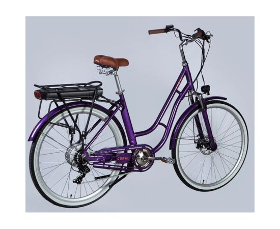 Электровелосипед Dorozhnik 28" eCORAL DD FR рама-19" 48B 17.5А*г 500Вт 2026 фіолетово-синій (ELB-D-28-120), изображение 3