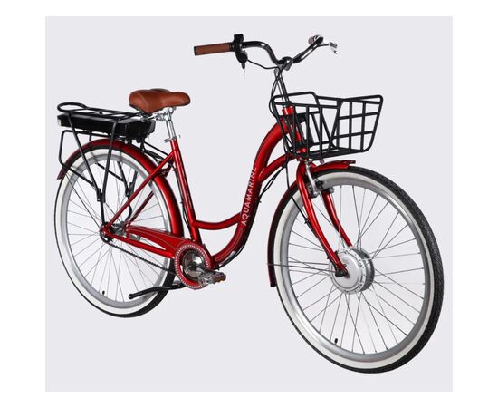 Электровелосипед Dorozhnik 28" eAQUAMARINE BH рама-19" 36B 13А*г 500Вт 2026 бордовий (ELB-D-28-134), изображение 2