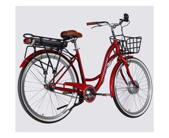 Электровелосипед Dorozhnik 28" eAQUAMARINE BH рама-19" 36B 13А*г 500Вт 2026 бордовий (ELB-D-28-134), изображение 3