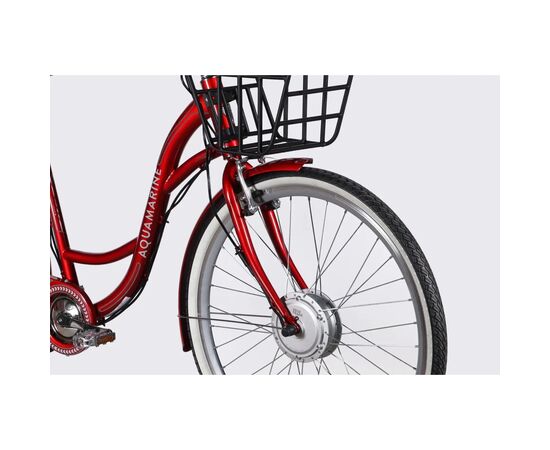Электровелосипед Dorozhnik 28" eAQUAMARINE BH рама-19" 36B 13А*г 500Вт 2026 бордовий (ELB-D-28-134), изображение 4