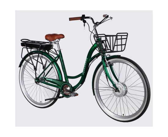 Электровелосипед Dorozhnik 28" eAQUAMARINE BH рама-19" 36B 13А*г 500Вт 2026 зелений (ELB-D-28-136), изображение 2
