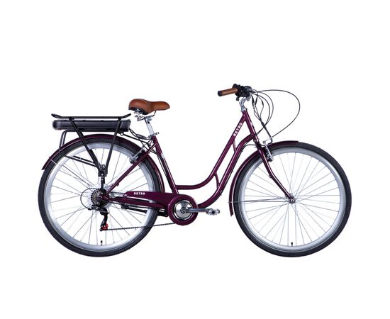 Электровелосипед Dorozhnik 28" eRETRO Vbr FR рама-19" 36B 13А*г 500Вт 2026 малиновий (ELB-D-28-112)