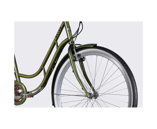 Электровелосипед Dorozhnik 28" eRETRO Vbr FR рама-19" 36B 13А*г 500Вт 2026 темно-зелений (ELB-D-28-110), изображение 4