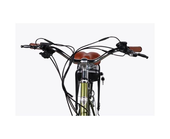 Электровелосипед Dorozhnik 28" eRETRO Vbr FR рама-19" 36B 13А*г 500Вт 2026 темно-зелений (ELB-D-28-110), изображение 6