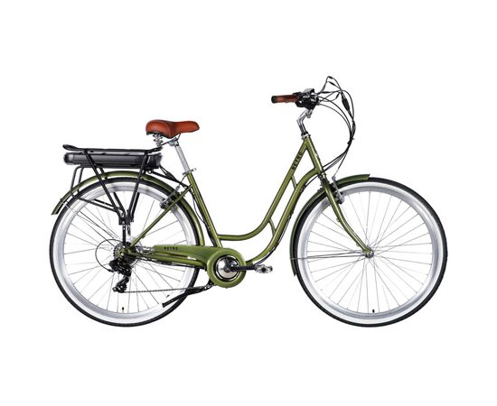 Электровелосипед Dorozhnik 28" eRETRO Vbr FR рама-19" 36B 13А*г 500Вт 2026 темно-зелений (ELB-D-28-110)