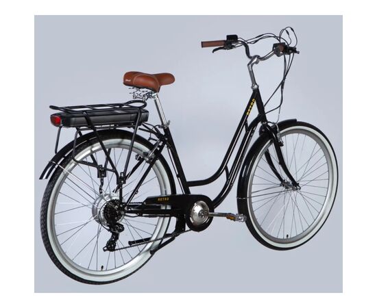 Электровелосипед Dorozhnik 28" eRETRO Vbr FR рама-19" 36B 13А*г 500Вт 2026 чорний (ELB-D-28-113), изображение 3