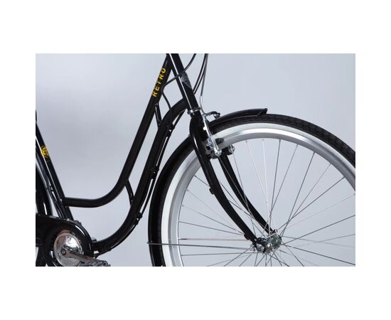 Электровелосипед Dorozhnik 28" eRETRO Vbr FR рама-19" 36B 13А*г 500Вт 2026 чорний (ELB-D-28-113), изображение 4