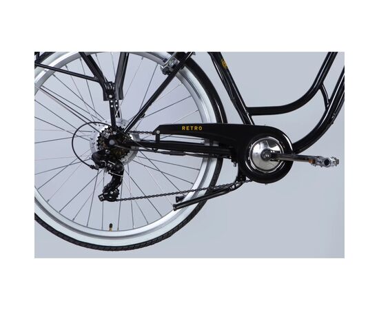 Электровелосипед Dorozhnik 28" eRETRO Vbr FR рама-19" 36B 13А*г 500Вт 2026 чорний (ELB-D-28-113), изображение 5