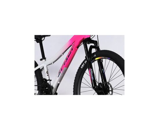 Велосипед Space 26" IZIDA DD FR рама-13" AL 2026 рожево-білий (OPS-SP-26-102), зображення 2