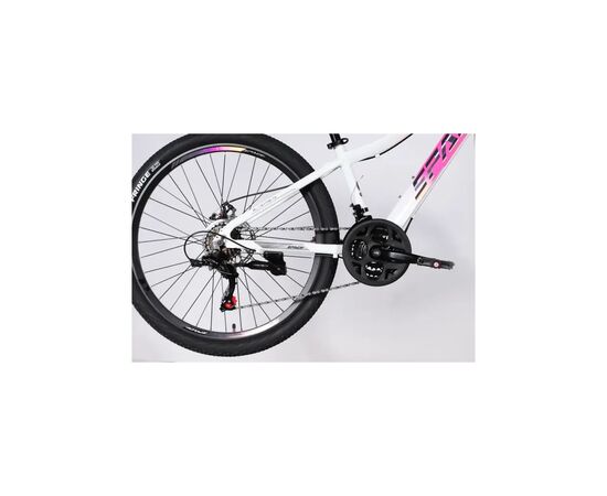 Велосипед Space 26" IZIDA DD FR рама-13" AL 2026 рожево-білий (OPS-SP-26-102), зображення 6