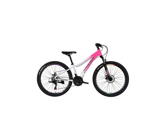Велосипед Space 26" IZIDA DD FR рама-13" AL 2026 рожево-білий (OPS-SP-26-102)