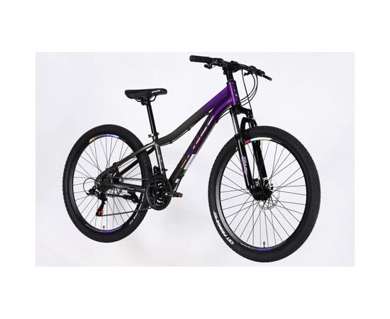 Велосипед Space 26" IZIDA DD FR рама-13" AL 2026 фіолетово-сріблястий (OPS-SP-26-100), изображение 4