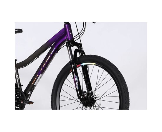 Велосипед Space 26" IZIDA DD FR рама-13" AL 2026 фіолетово-сріблястий (OPS-SP-26-100), изображение 6