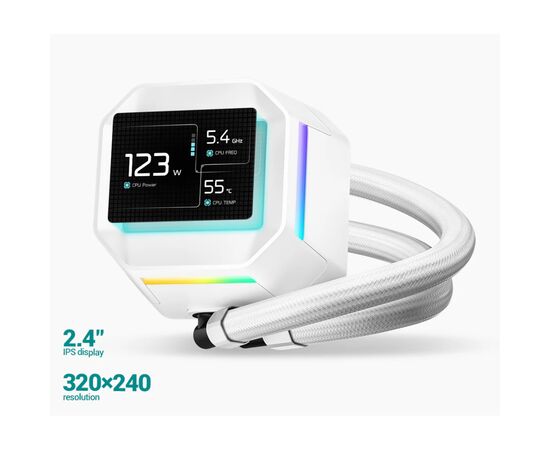 Система рідинного охолодження Deepcool LM240 WH (R-LM240-WHDMMC-1), зображення 8