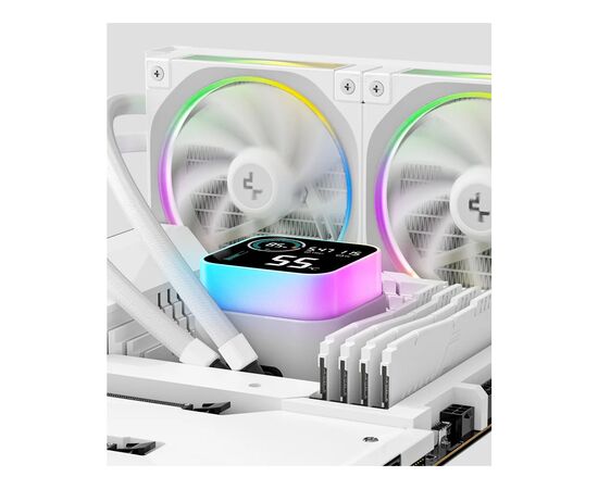 Система жидкостного охлаждения Deepcool LQ360 Ultra ARGB WH (R-LQ360-WHASMC-G-1), изображение 12