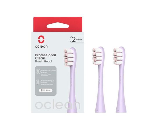 Насадка для зубной щетки Oclean P1C13 P02 Professional Clean Brush Head Purple (2 шт) (6970810554151)