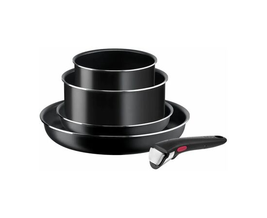 Набір посуду Tefal Ingenio Easy Cook & Clean, 5 предметів, чорний (L1539543)