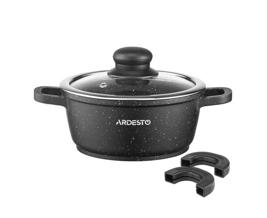 Набор посуды Ardesto Gemini Anzio, 6 предметів, чорний (AR1906AS), изображение 17
