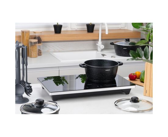 Набор посуды Ardesto Gemini Anzio, 6 предметів, чорний (AR1906AS), изображение 4