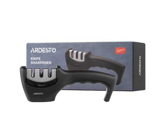 Точилка для ножей Ardesto Gemini, 20.5x5.5x7.5см, чорний (AR1920BS), изображение 4
