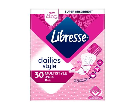 Ежедневные прокладки Libresse Dailies Style Multistyle 30 шт. (7322540678642), изображение 2