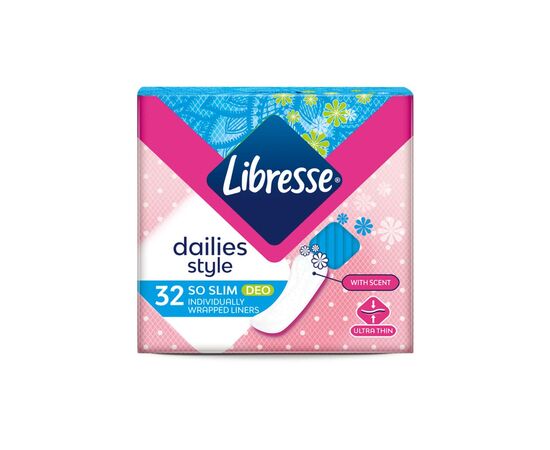Ежедневные прокладки Libresse Dailies Style So Slim Deo 32 шт. (7322540465099), изображение 2
