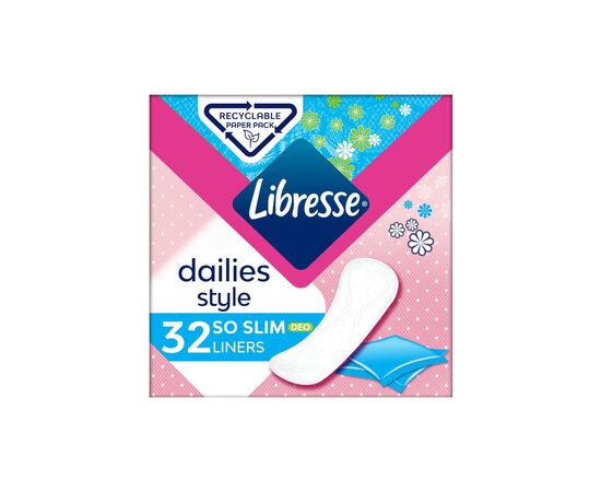 Ежедневные прокладки Libresse Dailies Style So Slim Deo 32 шт. (7322540465099)