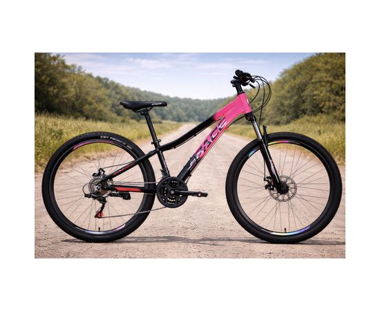 Велосипед Space 26" LYRA DD FR рама-13" AL 2026 рожево-чорний (OPS-SP-26-097), изображение 8
