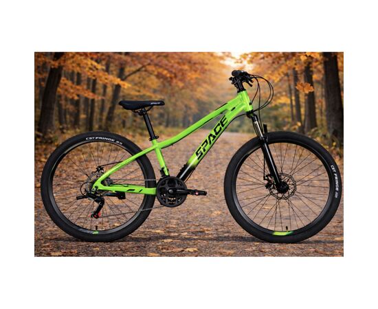 Велосипед Space 26" MERCURY DD FR рама-13" AL 2026 зелено-чорний (OPS-SP-26-082), изображение 5
