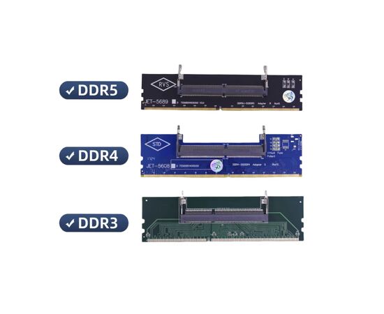 Конвертор Dynamode DDR4 Laptop SO-DIMM to Desktop DIMM RAM Memory (DM-DDR4-DIMM-Converter), изображение 3