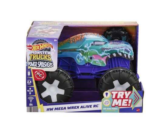 Радиоуправляемая игрушка Hot Wheels Автомодель Monster Trucks Мега Рекс 1:15 (JBD90), изображение 3
