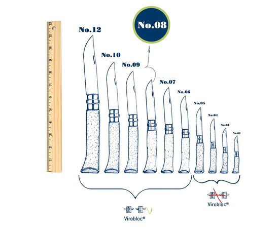 Нож Opinel 8 Animalia America Elk (002627), изображение 3