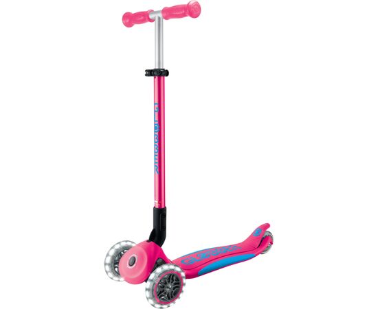 Самокат Globber Elite Lights Рожевий до 50 кг 3-9 років (439-610-3)
