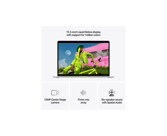 Ноутбук Apple MacBook Air 15 M5 A3448 Silver (MDV94UA/A), зображення 5
