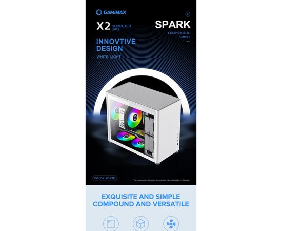 Корпус для ПК Gamemax SPARK FULL WHITE (1125-2001R0070), изображение 12
