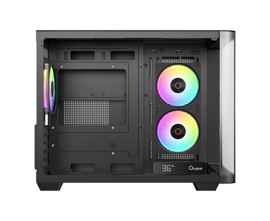 Корпус для ПК OCYPUS IOTA C50 BK CURVE ARGB DIGITAL (OTA-C50-BKD300CD-GL), зображення 5