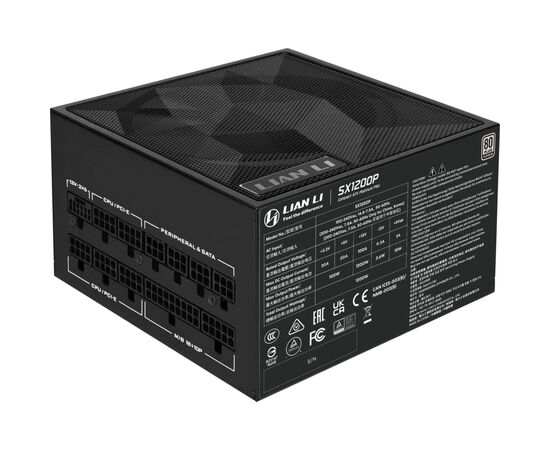 Блок питания Lian Li 1200W SX1200P Black (G9P.SX1200P.B000.EU), изображение 3