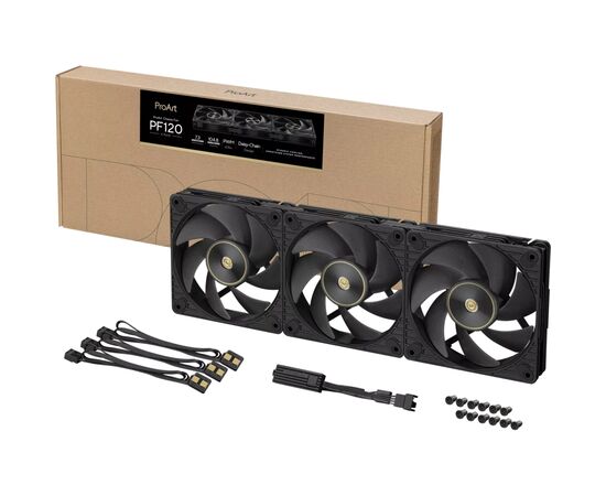 Кулер для корпуса ASUS ProArt PF120 Black 3IN1 (90DA00M0-B09020), изображение 12