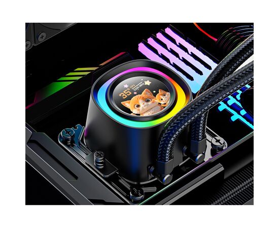 Система жидкостного охлаждения ID-Cooling FX360 LCD PE, изображение 12
